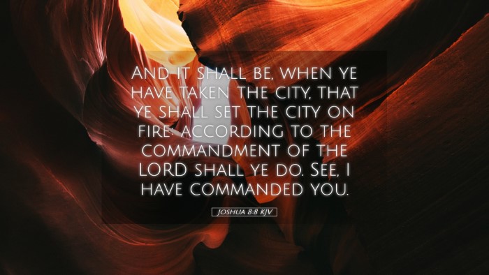 Picture 05 - Joshua 8:8 KJV Desktop Wallpaper - And it shall be, when ye have taken the city, - Desktop Bible Verse Wallpaper