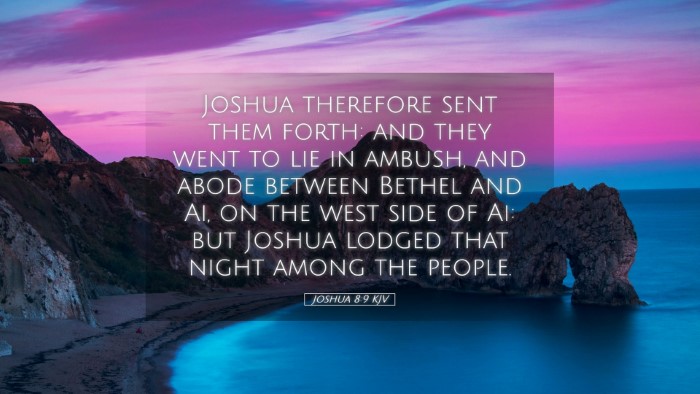 Picture 05 - Joshua 8:9 KJV Desktop Wallpaper - Joshua therefore sent them forth: and they went - Desktop Bible Verse Wallpaper