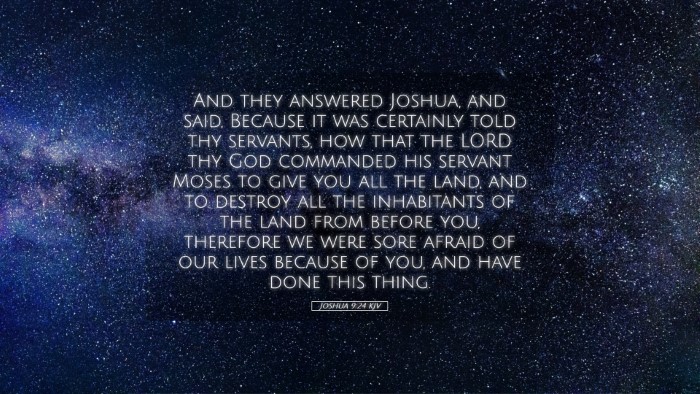 Picture 05 - Joshua 9:24 KJV Desktop Wallpaper - And they answered Joshua, and said, Because it - Desktop Bible Verse Wallpaper