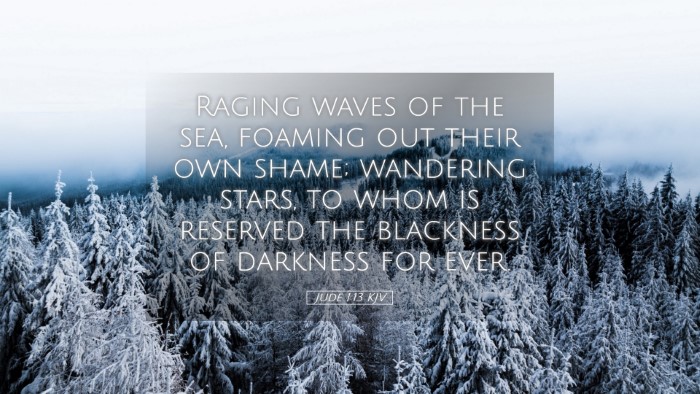 Picture 05 - Jude 1:13 KJV Desktop Wallpaper - Raging waves of the sea, foaming out their own - Desktop Bible Verse Wallpaper