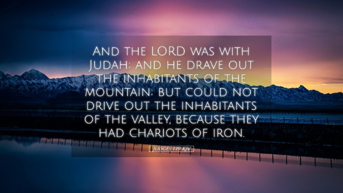 Picture 05 - Judges 1:19 KJV Desktop Wallpaper - And the LORD was with Judah; and he drave out the - Desktop Bible Verse Wallpaper