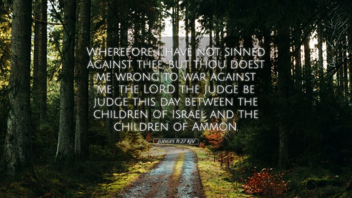 Picture 05 - Judges 11:27 KJV Desktop Wallpaper - Wherefore I have not sinned against thee, but - Desktop Bible Verse Wallpaper