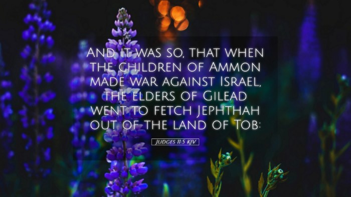 Picture 05 - Judges 11:5 KJV Desktop Wallpaper - And it was so, that when the children of Ammon - Desktop Bible Verse Wallpaper