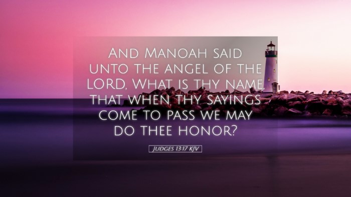 Picture 05 - Judges 13:17 KJV Desktop Wallpaper - And Manoah said unto the angel of the LORD, What - Desktop Bible Verse Wallpaper