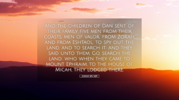 Picture 05 - Judges 18:2 KJV Desktop Wallpaper - And the children of Dan sent of their family five - Desktop Bible Verse Wallpaper
