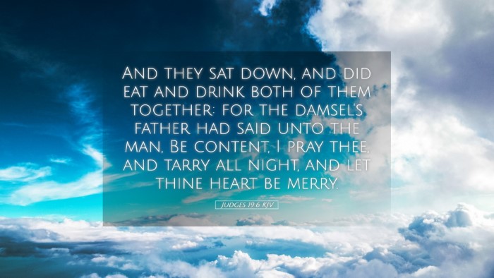 Picture 05 - Judges 19:6 KJV Desktop Wallpaper - And they sat down, and did eat and drink both of - Desktop Bible Verse Wallpaper