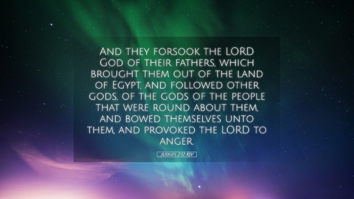 Picture 05 - Judges 2:12 KJV Desktop Wallpaper - And they forsook the LORD God of their fathers, - Desktop Bible Verse Wallpaper