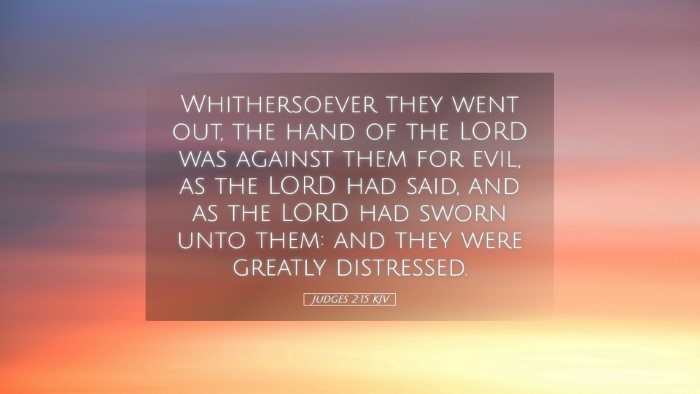 Picture 05 - Judges 2:15 KJV Desktop Wallpaper - Whithersoever they went out, the hand of the LORD - Desktop Bible Verse Wallpaper