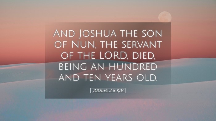 Picture 05 - Judges 2:8 KJV Desktop Wallpaper - And Joshua the son of Nun, the servant of the - Desktop Bible Verse Wallpaper