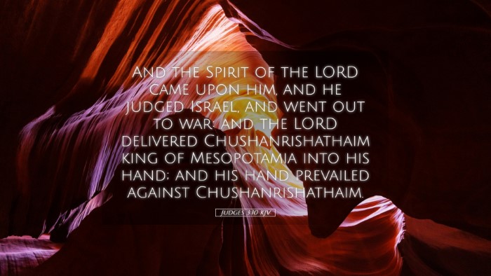 Picture 05 - Judges 3:10 KJV Desktop Wallpaper - And the Spirit of the LORD came upon him, and he - Desktop Bible Verse Wallpaper