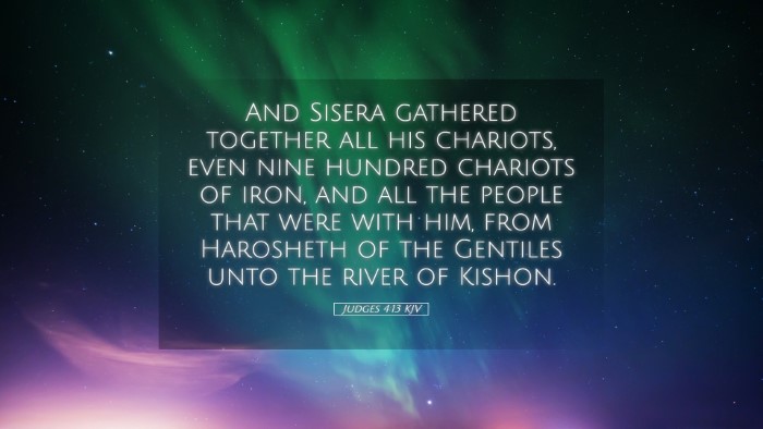 Picture 05 - Judges 4:13 KJV Desktop Wallpaper - And Sisera gathered together all his chariots, - Desktop Bible Verse Wallpaper