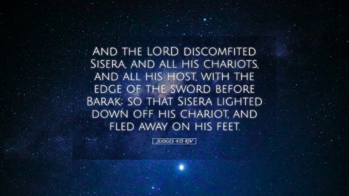 Picture 05 - Judges 4:15 KJV Desktop Wallpaper - And the LORD discomfited Sisera, and all his - Desktop Bible Verse Wallpaper