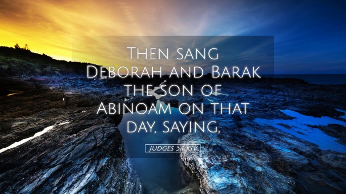 Picture 05 - Judges 5:1 KJV Desktop Wallpaper - Then sang Deborah and Barak the son of Abinoam on - Desktop Bible Verse Wallpaper