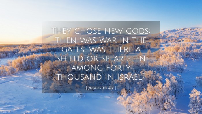 Picture 05 - Judges 5:8 KJV Desktop Wallpaper - They chose new gods; then was war in the gates: - Desktop Bible Verse Wallpaper