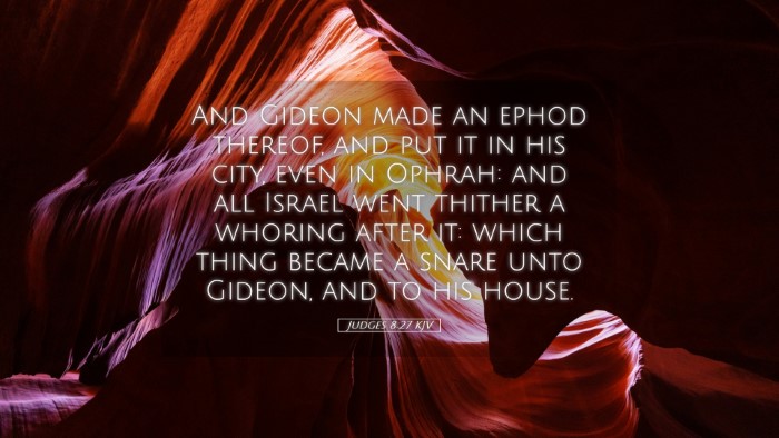 Picture 05 - Judges 8:27 KJV Desktop Wallpaper - And Gideon made an ephod thereof, and put it in - Desktop Bible Verse Wallpaper