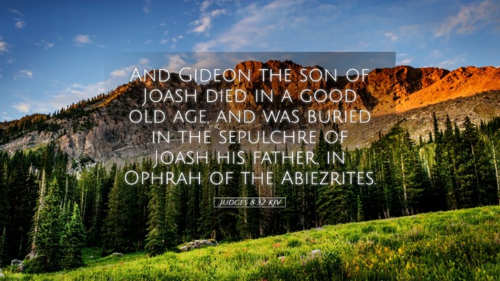 Picture 05 - Judges 8:32 KJV Desktop Wallpaper - And Gideon the son of Joash died in a good old - Desktop Bible Verse Wallpaper