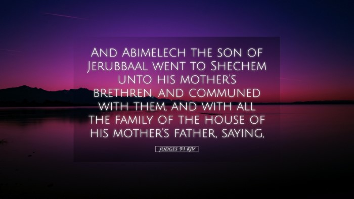 Picture 05 - Judges 9:1 KJV Desktop Wallpaper - And Abimelech the son of Jerubbaal went to - Desktop Bible Verse Wallpaper