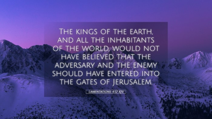 Picture 05 - Lamentations 4:12 KJV Desktop Wallpaper - The kings of the earth, and all the inhabitants - Desktop Bible Verse Wallpaper