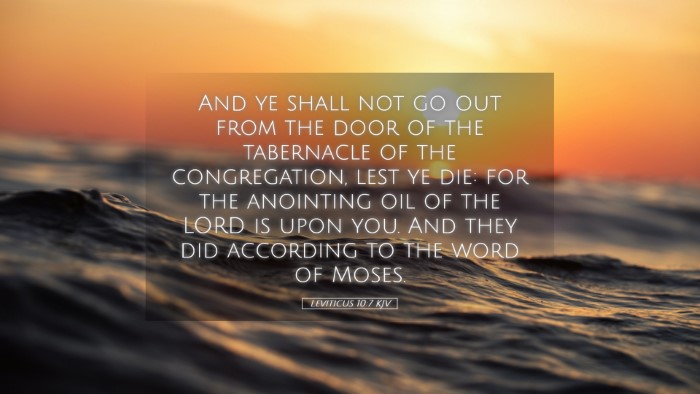Picture 05 - Leviticus 10:7 KJV Desktop Wallpaper - And ye shall not go out from the door of the - Desktop Bible Verse Wallpaper