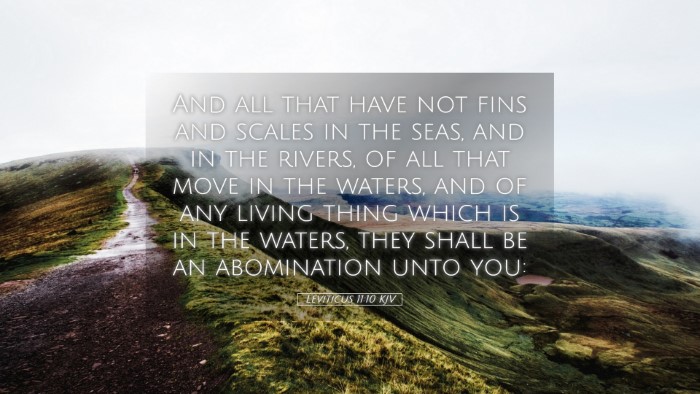 Picture 05 - Leviticus 11:10 KJV Desktop Wallpaper - And all that have not fins and scales in the - Desktop Bible Verse Wallpaper