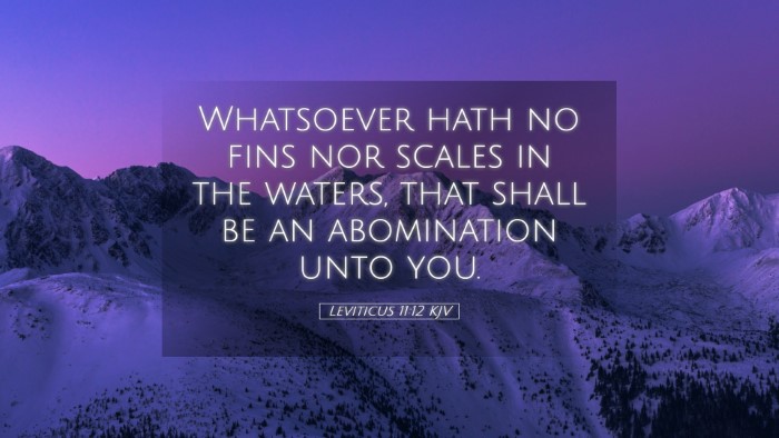 Picture 05 - Leviticus 11:12 KJV Desktop Wallpaper - Whatsoever hath no fins nor scales in the waters, - Desktop Bible Verse Wallpaper