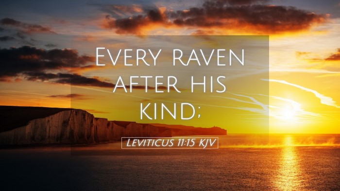Picture 05 - Leviticus 11:15 KJV Desktop Wallpaper - Every raven after his - Desktop Bible Verse Wallpaper