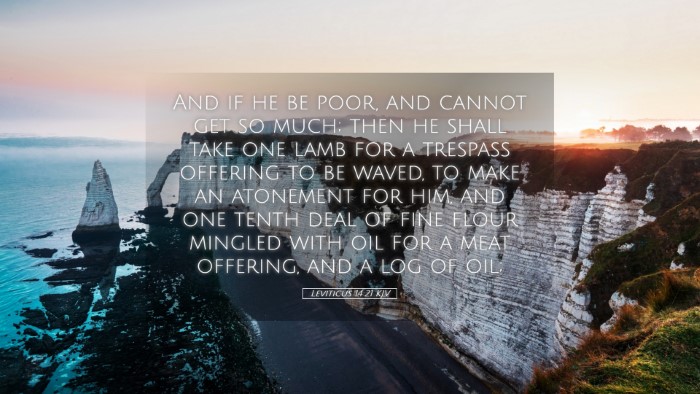 Picture 05 - Leviticus 14:21 KJV Desktop Wallpaper - And if he be poor, and cannot get so much; then - Desktop Bible Verse Wallpaper