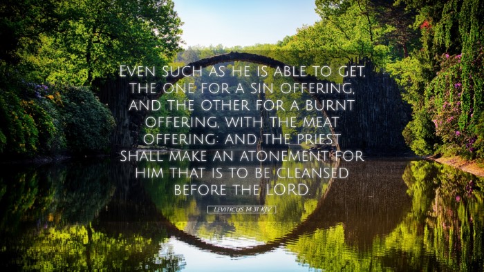 Picture 05 - Leviticus 14:31 KJV Desktop Wallpaper - Even such as he is able to get, the one for a sin - Desktop Bible Verse Wallpaper