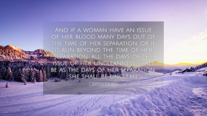 Picture 05 - Leviticus 15:25 KJV Desktop Wallpaper - And if a woman have an issue of her blood many - Desktop Bible Verse Wallpaper