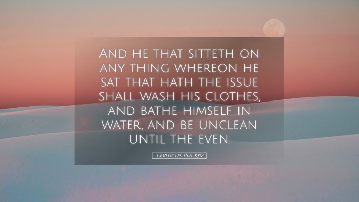 Picture 05 - Leviticus 15:6 KJV Desktop Wallpaper - And he that sitteth on any thing whereon he sat - Desktop Bible Verse Wallpaper