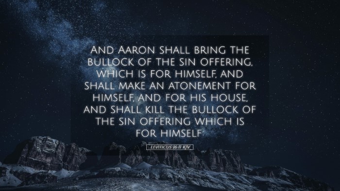 Picture 05 - Leviticus 16:11 KJV Desktop Wallpaper - And Aaron shall bring the bullock of the sin - Desktop Bible Verse Wallpaper