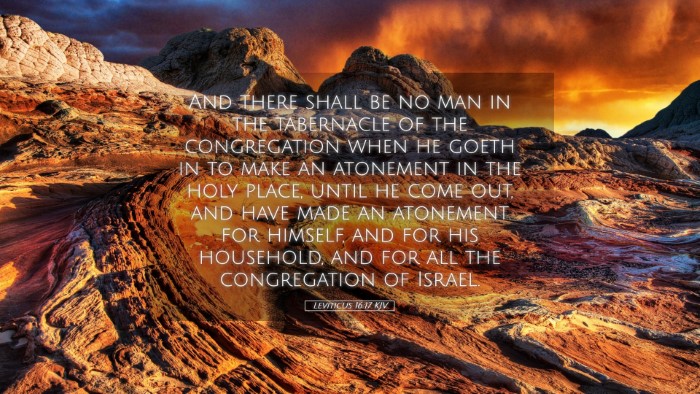 Picture 05 - Leviticus 16:17 KJV Desktop Wallpaper - And there shall be no man in the tabernacle of - Desktop Bible Verse Wallpaper