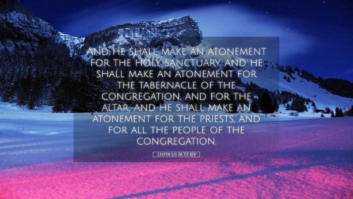 Picture 05 - Leviticus 16:33 KJV Desktop Wallpaper - And he shall make an atonement for the holy - Desktop Bible Verse Wallpaper