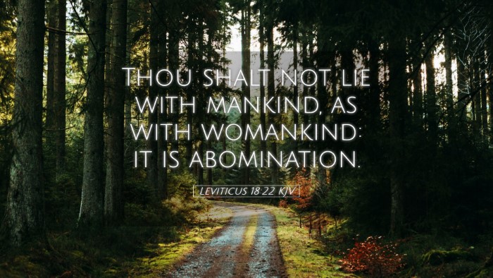 Picture 05 - Leviticus 18:22 KJV Desktop Wallpaper - Thou shalt not lie with mankind, as with - Desktop Bible Verse Wallpaper