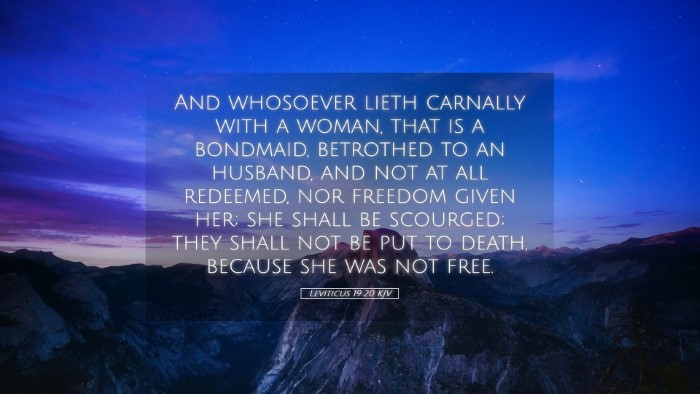 Picture 05 - Leviticus 19:20 KJV Desktop Wallpaper - And whosoever lieth carnally with a woman, that - Desktop Bible Verse Wallpaper