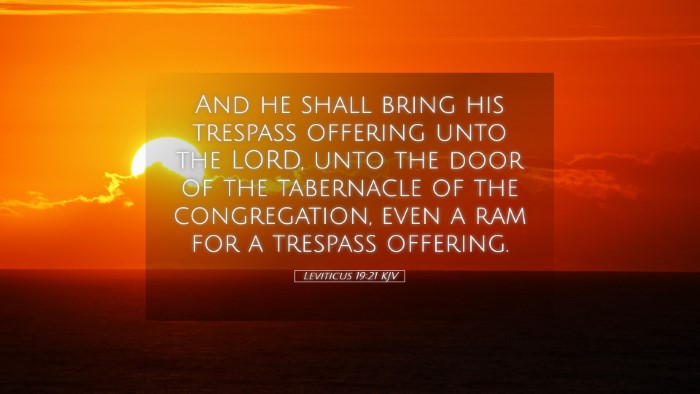 Picture 05 - Leviticus 19:21 KJV Desktop Wallpaper - And he shall bring his trespass offering unto the - Desktop Bible Verse Wallpaper