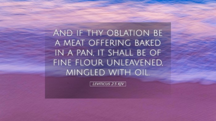 Picture 05 - Leviticus 2:5 KJV Desktop Wallpaper - And if thy oblation be a meat offering baked in a - Desktop Bible Verse Wallpaper