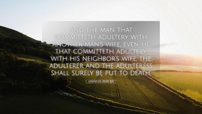 Picture 05 - Leviticus 20:10 KJV Desktop Wallpaper - And the man that committeth adultery with another - Desktop Bible Verse Wallpaper