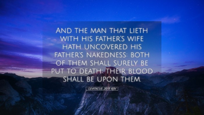 Picture 05 - Leviticus 20:11 KJV Desktop Wallpaper - And the man that lieth with his father's wife - Desktop Bible Verse Wallpaper