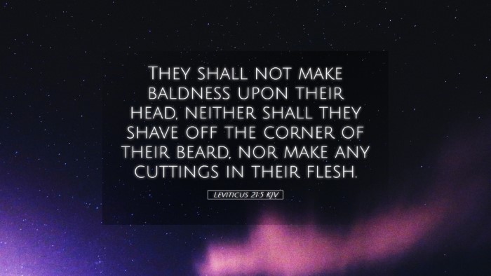 Picture 05 - Leviticus 21:5 KJV Desktop Wallpaper - They shall not make baldness upon their head, - Desktop Bible Verse Wallpaper