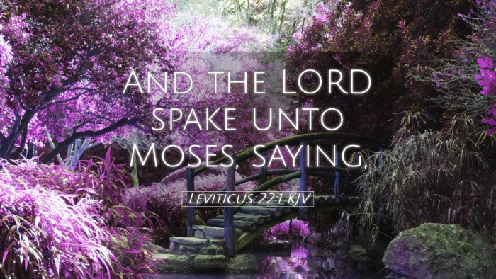 Picture 05 - Leviticus 22:1 KJV Desktop Wallpaper - And the LORD spake unto Moses, - Desktop Bible Verse Wallpaper