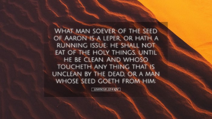 Picture 05 - Leviticus 22:4 KJV Desktop Wallpaper - What man soever of the seed of Aaron is a leper, - Desktop Bible Verse Wallpaper