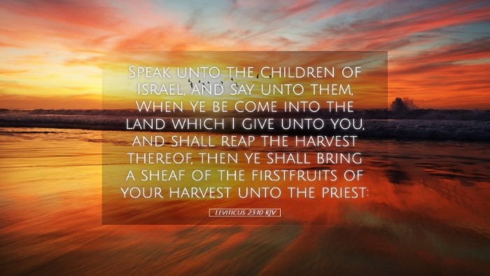 Picture 05 - Leviticus 23:10 KJV Desktop Wallpaper - Speak unto the children of Israel, and say unto - Desktop Bible Verse Wallpaper