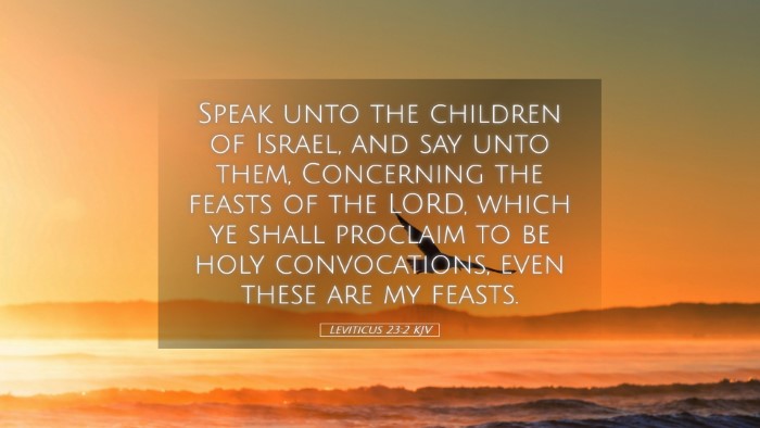 Picture 05 - Leviticus 23:2 KJV Desktop Wallpaper - Speak unto the children of Israel, and say unto - Desktop Bible Verse Wallpaper