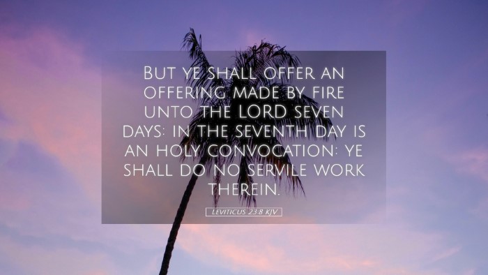 Picture 05 - Leviticus 23:8 KJV Desktop Wallpaper - But ye shall offer an offering made by fire unto - Desktop Bible Verse Wallpaper