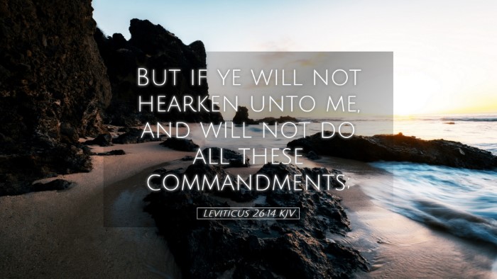 Picture 05 - Leviticus 26:14 KJV Desktop Wallpaper - But if ye will not hearken unto me, and will not - Desktop Bible Verse Wallpaper