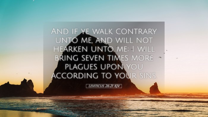 Picture 05 - Leviticus 26:21 KJV Desktop Wallpaper - And if ye walk contrary unto me, and will not - Desktop Bible Verse Wallpaper