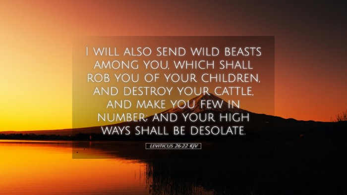 Picture 05 - Leviticus 26:22 KJV Desktop Wallpaper - I will also send wild beasts among you, which - Desktop Bible Verse Wallpaper