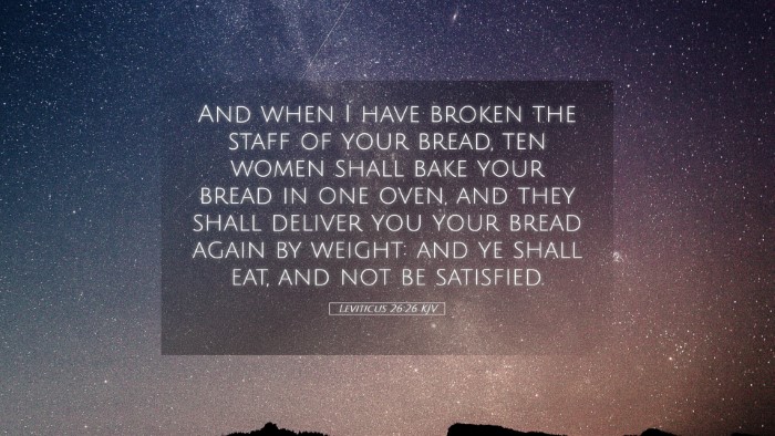 Picture 05 - Leviticus 26:26 KJV Desktop Wallpaper - And when I have broken the staff of your bread, - Desktop Bible Verse Wallpaper