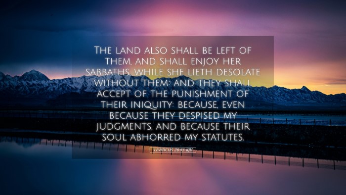Picture 05 - Leviticus 26:43 KJV Desktop Wallpaper - The land also shall be left of them, and shall - Desktop Bible Verse Wallpaper